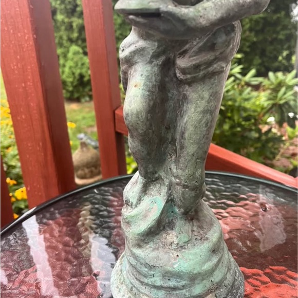 Antique Bronze look Sculpture - Verdigris Finish - Picture 8 of 8